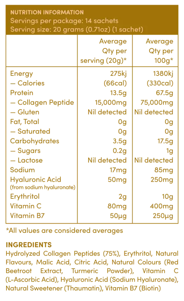 Collagen Co Passionfruit Mango Collagen Peptide Sachets - Image 2