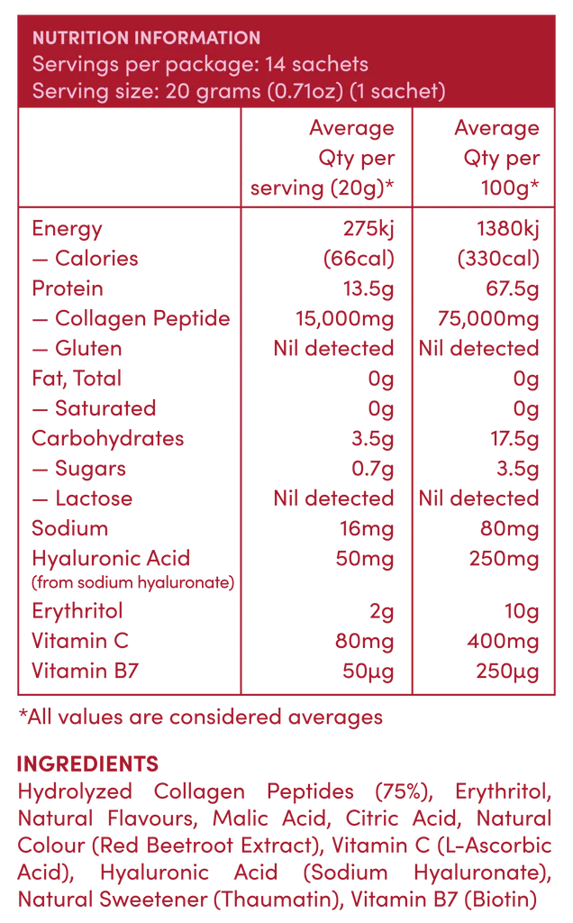 Collagen Co Strawberry Watermelon Collagen Peptide Sachets - Image 2